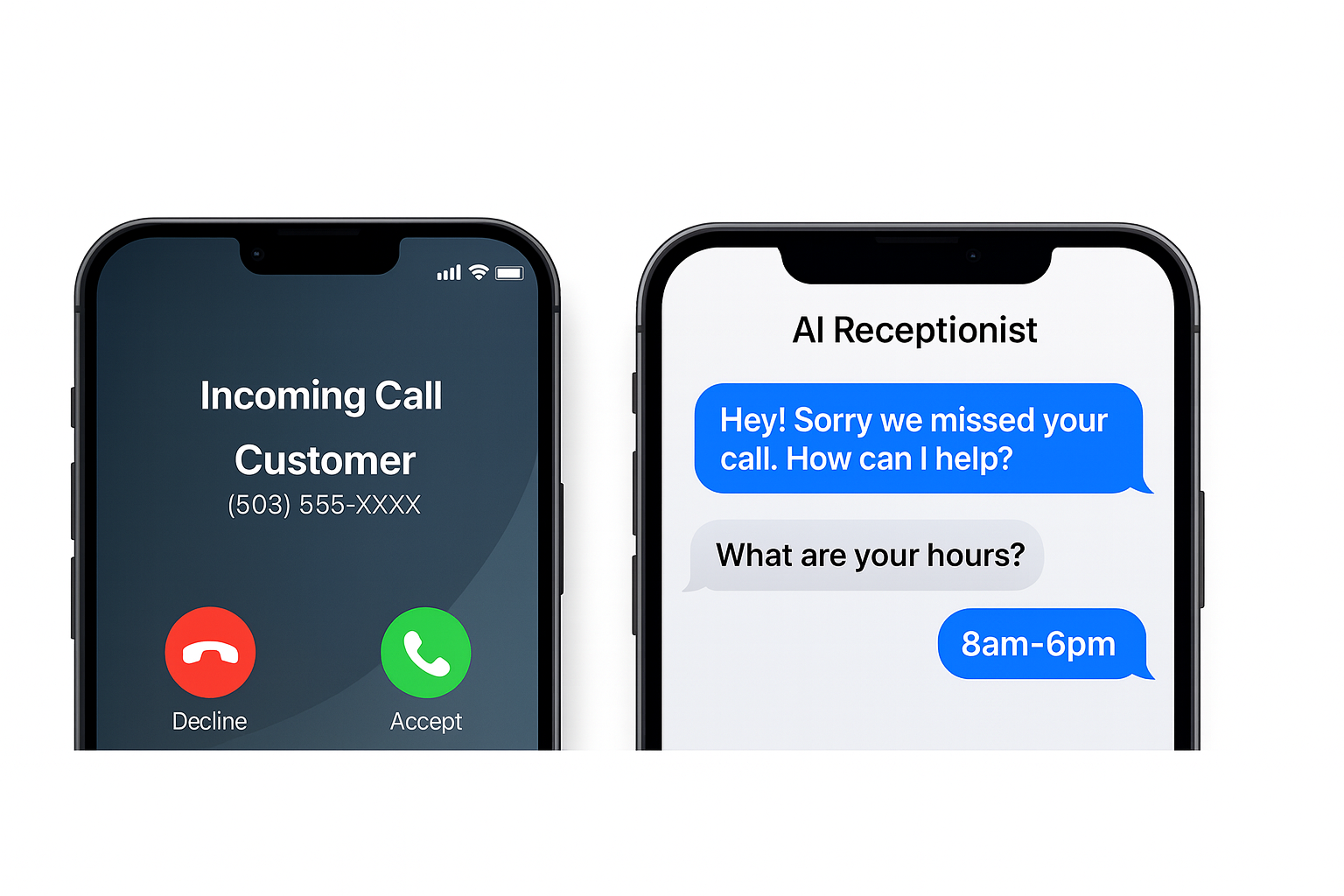AI Assistant Demo - Missed Call to Text Flow